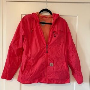 Bright Coral Carhartt Rain Jacket